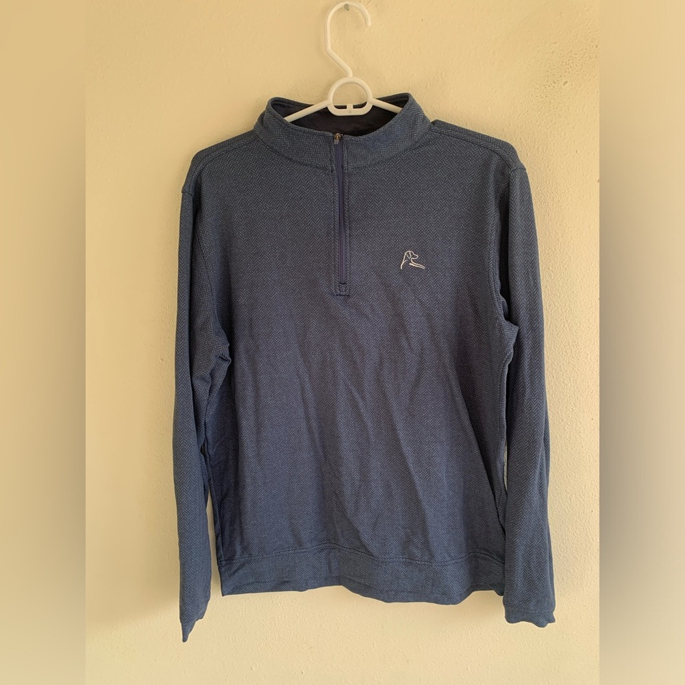 Rhoback Blue Men’s Small 1/4 Zip Sweater Golf Performance